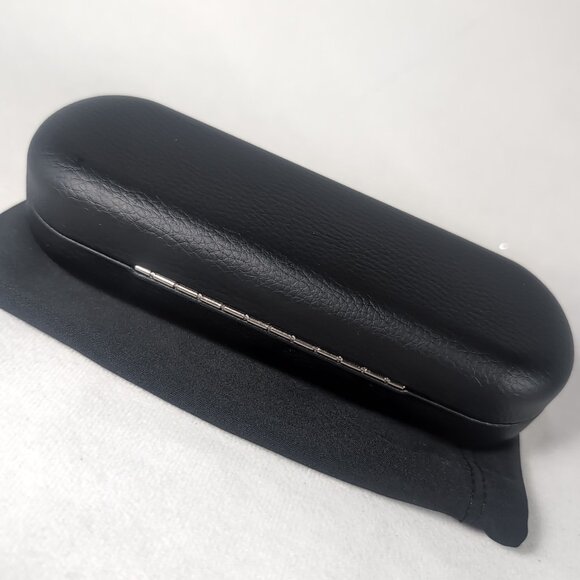 Oakley Black Glasses Sunglasses Case ONLY HDO Faux Leather Hardshell Bag Cloth - Picture 11 of 16